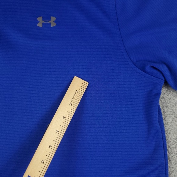 Under Armour Polo Shirt Mens Size XL Blue Golf Casual Short Sleeve * - Picture 3 of 8
